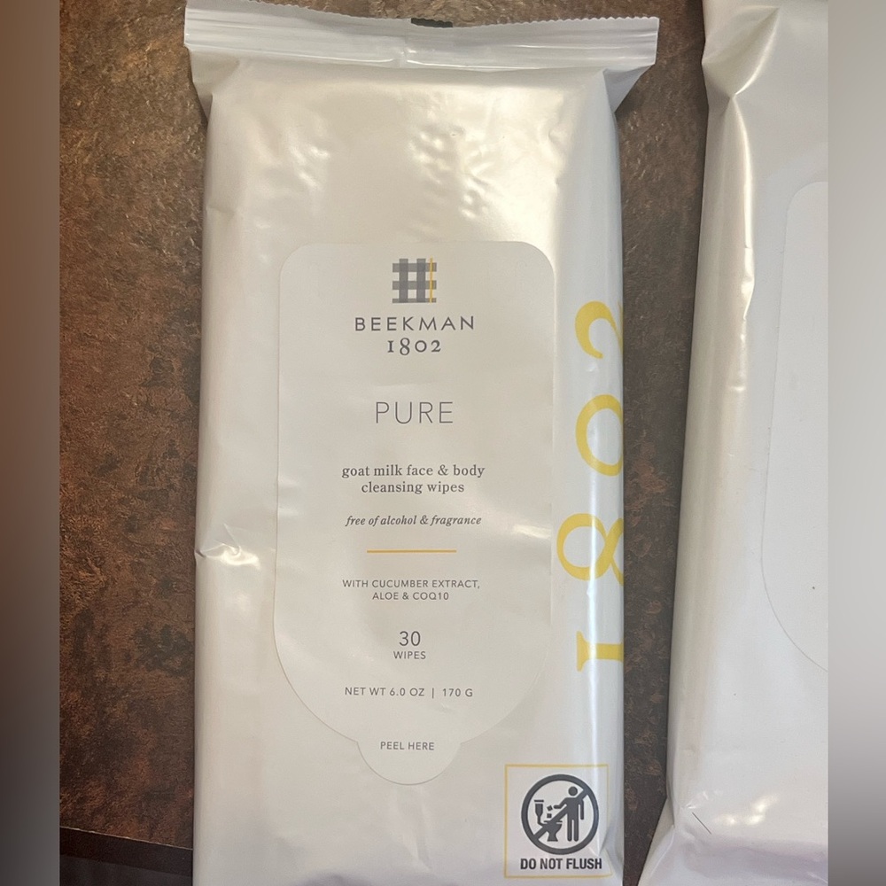Beekman 1802 Pure Goat Milk Cleansing Wipes - White - Picture 2 of 3